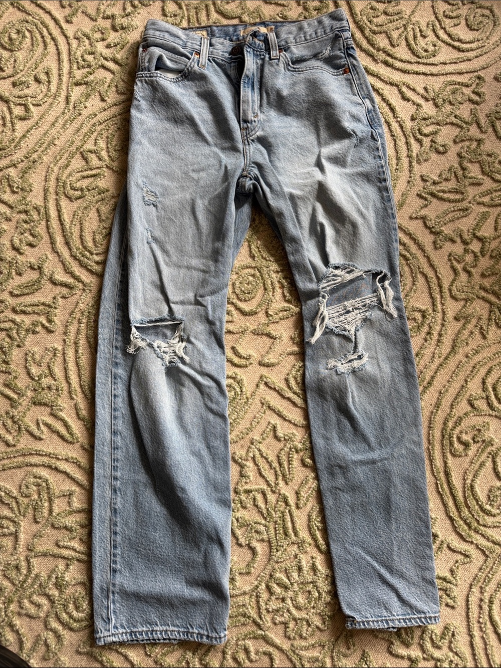 Levi's Light Blue Women's Boot Cut Ripped Jeans